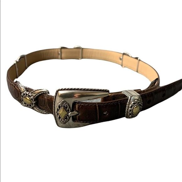 Brighton Brown Leather Belt Style 40388 - Picture 1 of 11